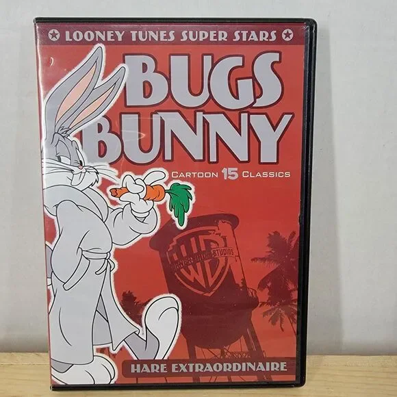 DVD Looney Tunes Super Stars: Bugs Bunny Hare Extraordinaire,15 Cartoon Classics - Picture 1 of 4